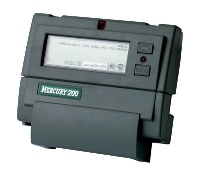 Счетчик однофазный двухтарифный Меркурий 200.04 5-60А DIN, ЖКИ CAN PLC