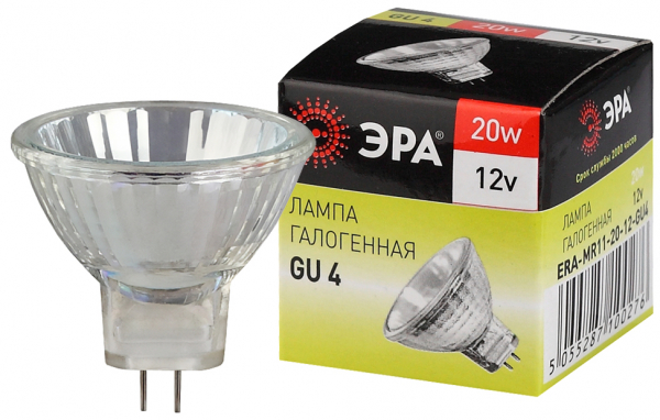 Галогенная лампа  ЭРА  MR11  20Вт  12В  GU4