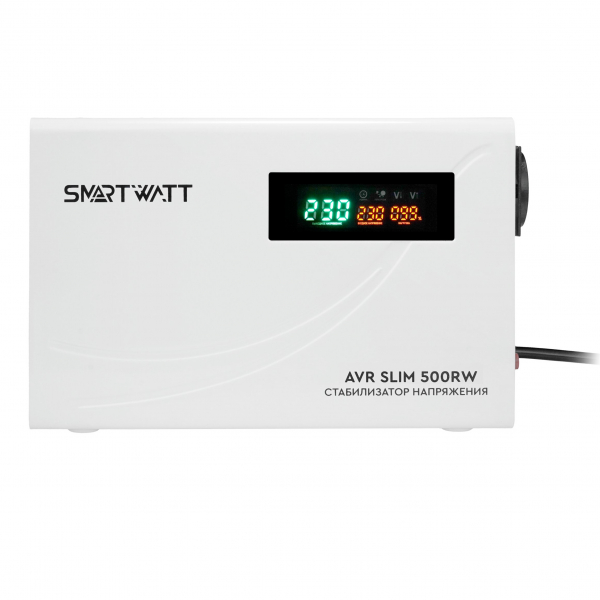 Настенный стабилизатор напряжения SMARTWATT AVR SLIM 500RW