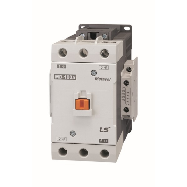Контактор двухполюсный постоянного тока серии Metasol MD-100a DC24V Screw 2a2b