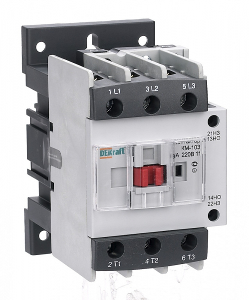 Контактор   65А  3П  110В  AC  (доп. 1НО+1НЗ)  AC3  DEKraft  KM-103
