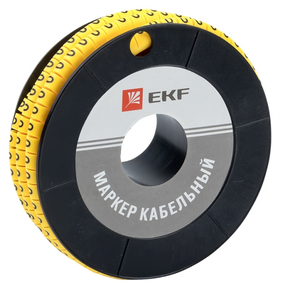 Маркер-кабельный 4,0кв.мм "0" (к-500ед) (ЕС-2) EKF