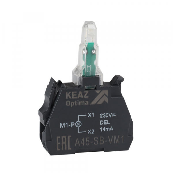 Световой блок OptiSignal D22 A45-SB-VM1 белый 110-230 В AC/DC с защитой от наводок ZBVM1 (кратно 1)