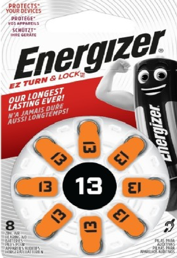 Батарейка Energizer Hearing 13 Zinc Air (8шт.) E301431602 (кратно 8)