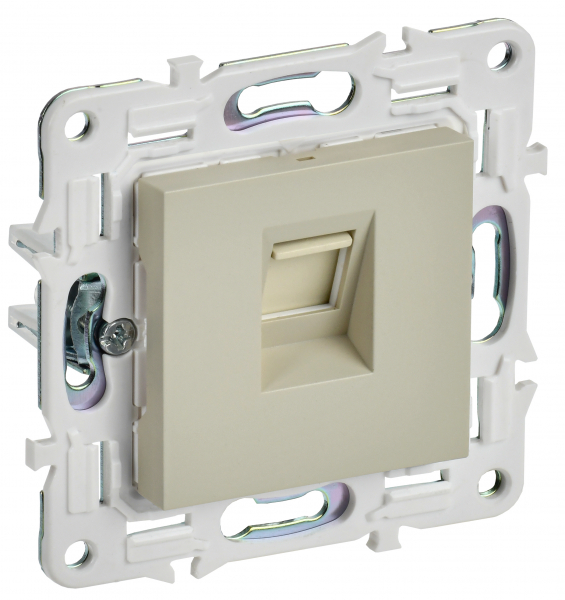 Розетка компьютерная RJ45 категория 5E SKANDY SK-K01B БЕЖЕВЫЙ IEK
