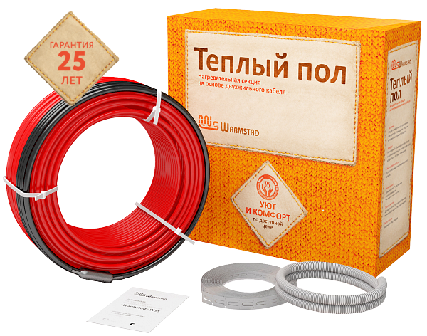 Кабель нагревательный "Warmstad" WSS 39,0 м/580 Вт