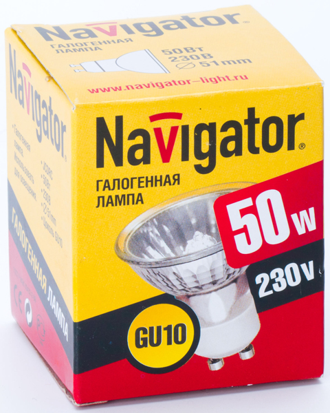 Галогенная лампа  Navigator  R  50Вт  220В  GU10