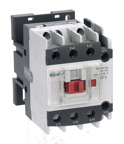 Контактор   32А  3П  380В  AC  (доп. 1НО+1НЗ)  AC3  DEKraft  KM-103