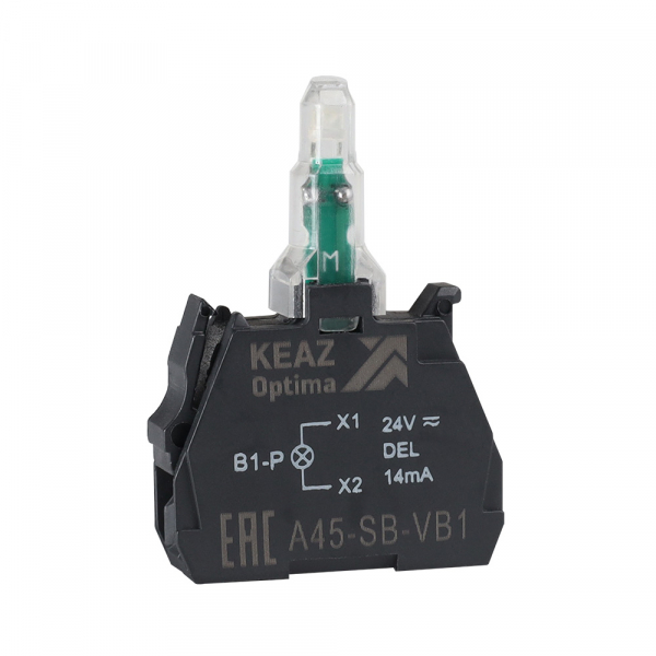 Световой блок OptiSignal D22 A45-SB-VB1 белый 24 В AC/DC с защитой от наводок ZBVB1 (кратно 1)