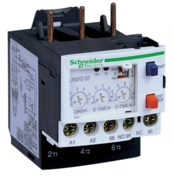 Реле тепловое перегрузки электронное    1,2…7А  24В  AC/DC  для контакторов  (LC1D09…38)  (доп. 1НО+НЗ)  SCH  TeSys_D
