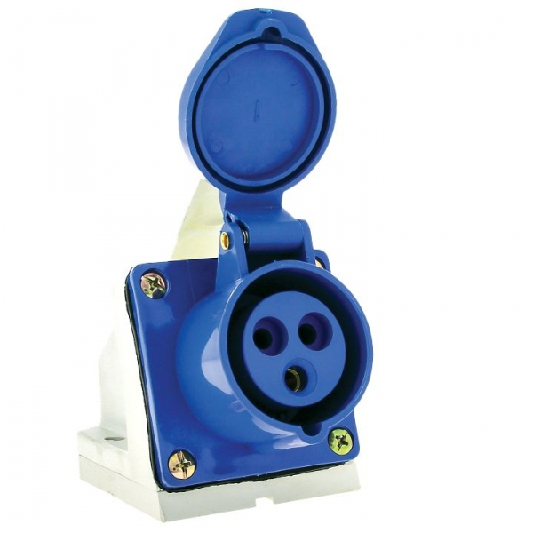 Розетка EKF 133 стационарная 2Р+РЕ 63А 220В IP67