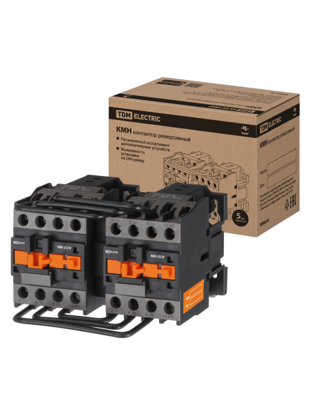 Контактор   32A  230В  2р КМН-23230 реверс 32А 230В/АС3 2НО TDM