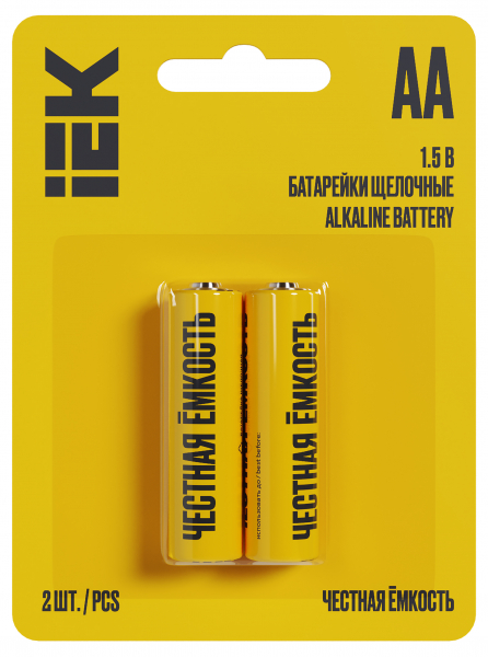 Элемент питания IEK Alkaline LR06/AA BL2