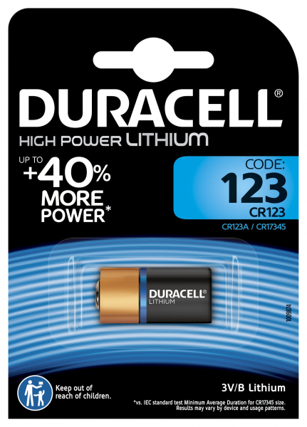 Элемент питания DURACELL 123A Ultra BP1 (кратно 1)