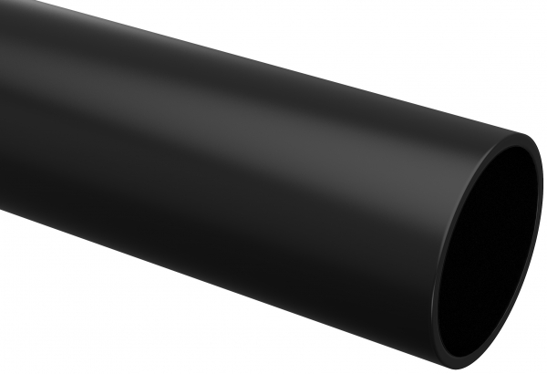 Труба гладкая жесткая ПНД d40 ИЭК черная (100м) (кратно 100)
