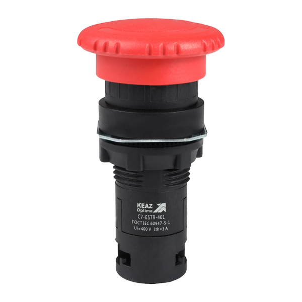 Кнопка аварийного останова OptiSignal Compact D22 С7-ESTR-401 красная 1НЗ XB7ES542P (кратно 1)