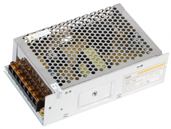 IEK Драйвер 12V 150Вт IP20 57,5х24,5х23,5 LED ИПСН-PRO блок - клеммы IEK