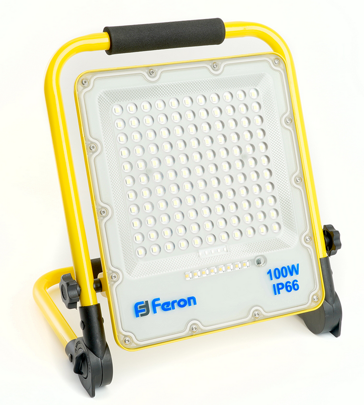 Feron LL-952 Прожектор с ЗАРЯДНЫМ устройством 100W, 6400K, 15Ah 18650, IP66, 350*290*60мм