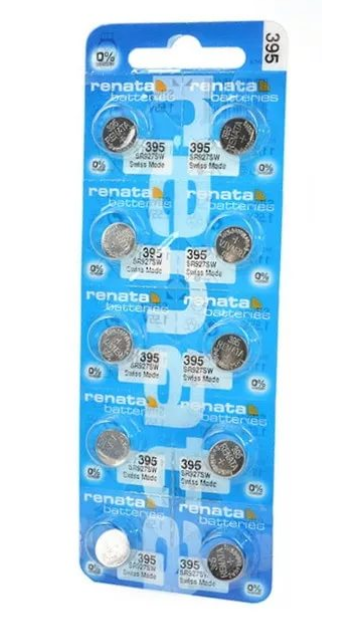 Батарейка &quot;таблетка&quot; RENATA R 395 (SR 927 SW 155V 57mAh 95x26mm)(бат-ка для часов)MP (кратно 10)