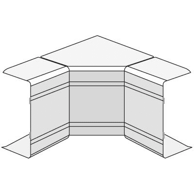 DKC  NIAV  Белый  Угол внутренний изменяемый  40x40  (70-120град) 01722