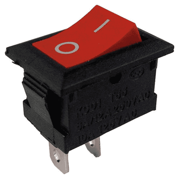 Выключатель клавишный 250V 3А (2с) ON-OFF красный Micro (RWB-101)  REXANT 36-2011 36-2011