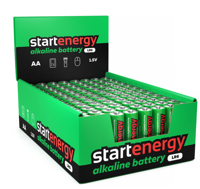 Элемент питания СТАРТ START ENERGY LR6-SH4-BOX96 (кратно 96)