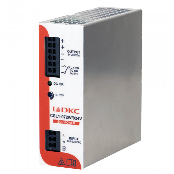 Источник питания ДКС ECO POWER, 1p, 72 Вт, 3 А, 24 В