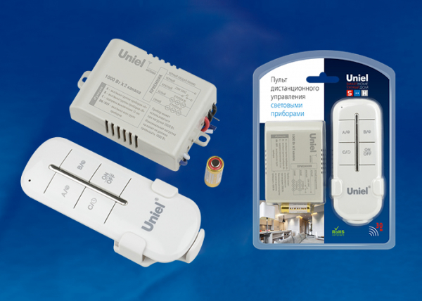 Пульт управления светом UCH-P005-G2-1000W-30M  2 канала*1000Вт. ТМ Uniel