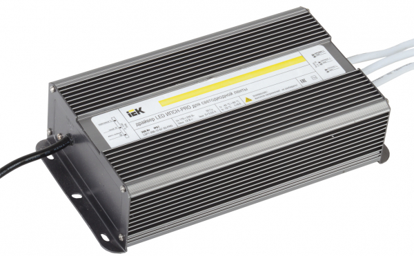 IEK Драйвер 12V 200Вт IP67 44х27,5х16,5 LED ИПСН-PROблок- шнуры  IEK