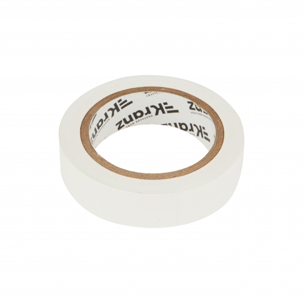 Изолента ПВХ белая 15мм 10м  0,13 KRANZ (10 шт./уп.) KR-09-2001