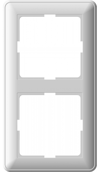 Wessen59  Белый  Рамка 2-местная скрытая установка KD-2-18