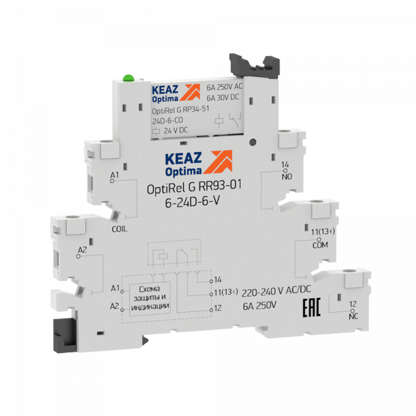 Розетка для реле OptiRel OptiRel G RR93-01-6-24D-6-V