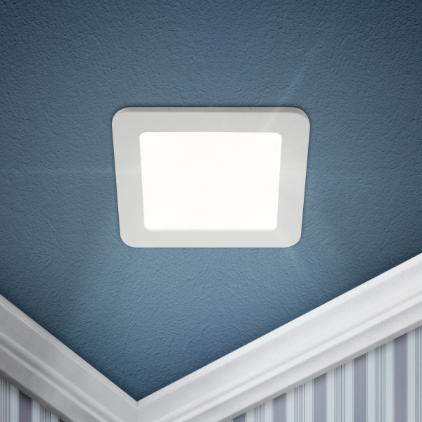 Светильник светодиодный ЭРА квадратный LED 18W 220V 6500K (20/280) 225х225мм