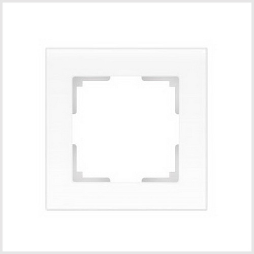 Werkel Favorit Белый Матовый Рамка 1-местная стекло WL01-Frame-01 a036576