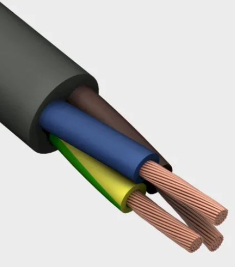 ПВСнг(А)-LS 3х2,5 провод медный черный БРЭКС (кратно 100)