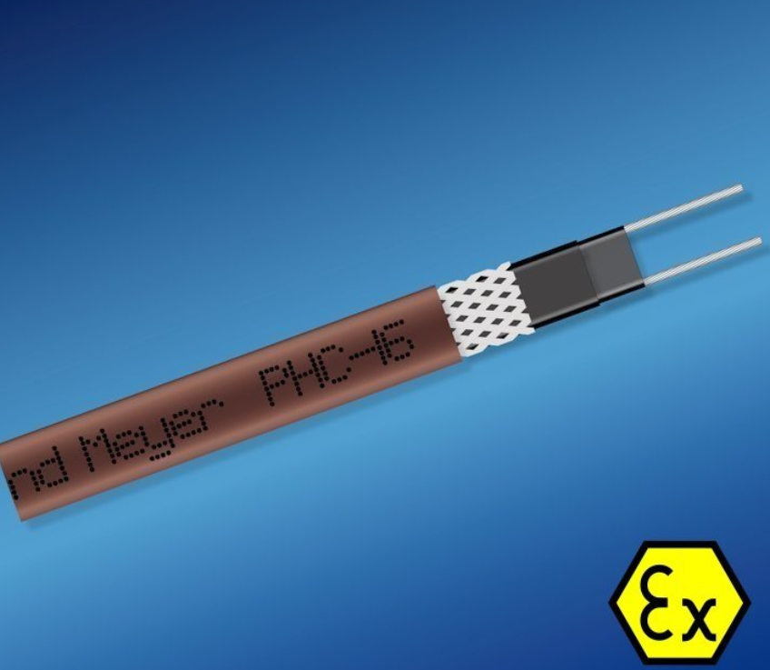 Саморегулируемый греющий кабель PHC-16 экранированный в изоляции из полиолефина Ex 16 Вт Grand Meyer