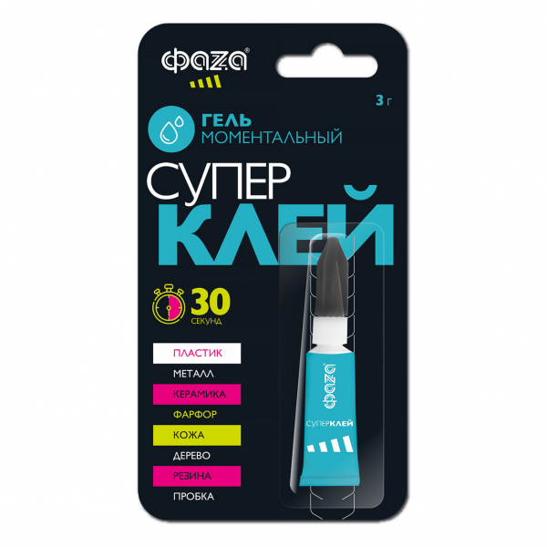 ФАZА GGl-3x1 Супер-клей Гель 3г BL-1