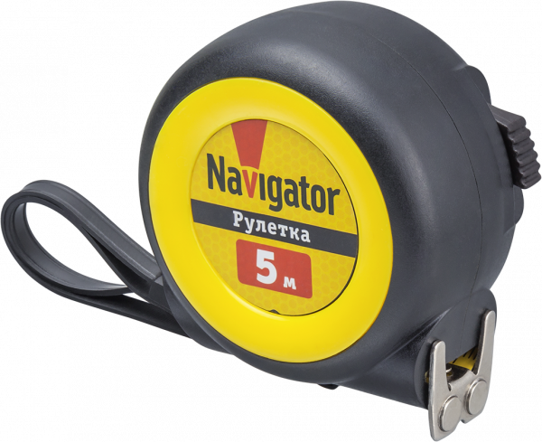 Рулетка Navigator 80 258 NMT-Ru01-A-5-19 (автостоп, 5 м*19 мм)