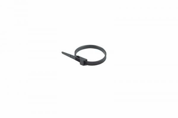 Хомут усиленный с двойным горизонтальным замком nylon 12  180 х 6мм 100 шт черный  REXANT 07-0186