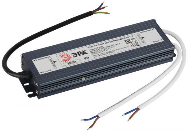 ЭРА Драйвер 24V 200Вт  IP67 225х63х29 LP-LED 200W-IP67-24V-S (кратно 1)