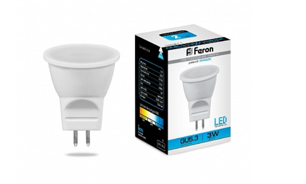 Светодиодная лампа Feron MR11 3Вт 230В 6400K G5.3
