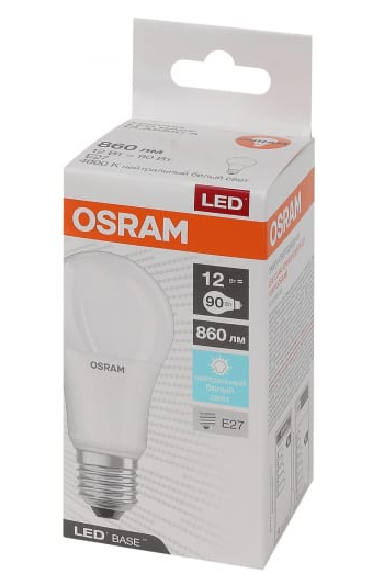 Светодиодная лампа OSRAM 12Вт 230В 4000К E27