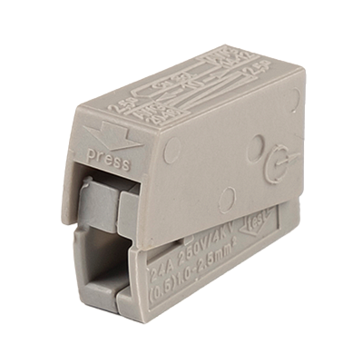 Клемма 1-проводная жесткий провод для светильников 224-101 400V 24A 0,5-2,5 mm2 Jazzway (кратно 100)