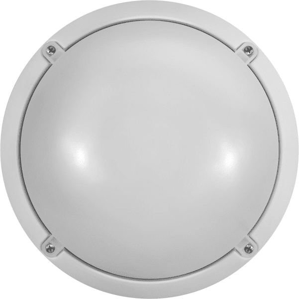 Светильник светодиодный ОНЛАЙТ 71 622 OBL-R1-7-4K-WH-IP65-LED-SNRV 520Лм, оптико-аккустический датчик, цвет белый