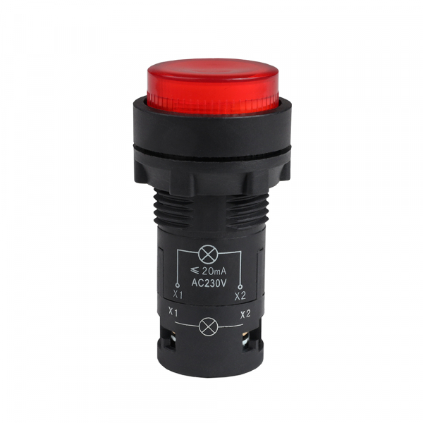 Кнопка с подсветкой OptiSignal Compact D22 С7-PL-M410 красная 1НО 230 В AC XB7NW34M1 (кратно 1)