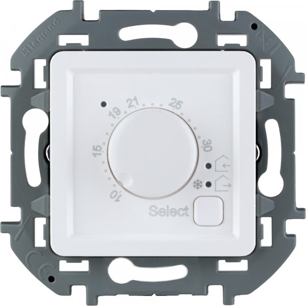 Legrand INSPIRIA Белый Термостат теплого пола IP20 скрытая установка 673810