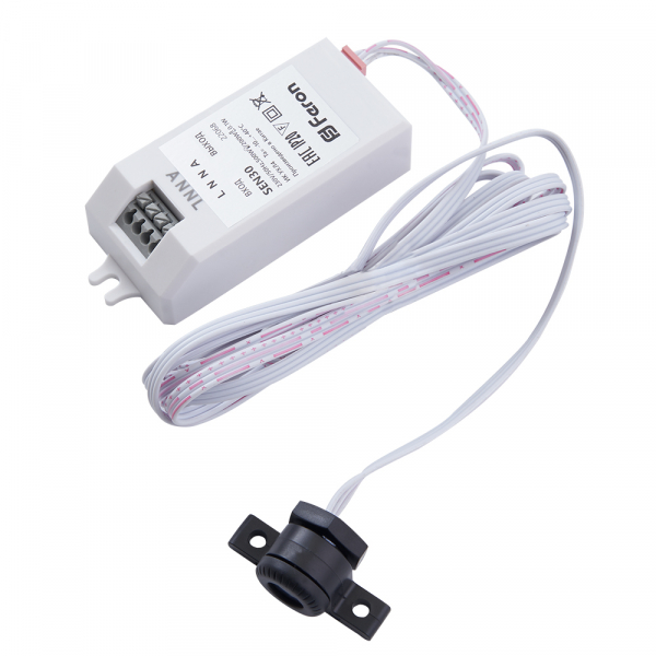 Датчик движения Feron SEN30 500W 230V IP20 5-8см 30град белый  с 1.5м кабелем