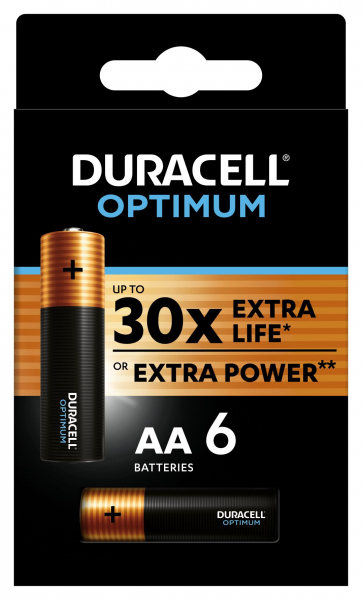 Батарейка AA Duracell 5014065 АА алкалиновые 15v 6 шт LR6-6BL Optimum (кратно 6)