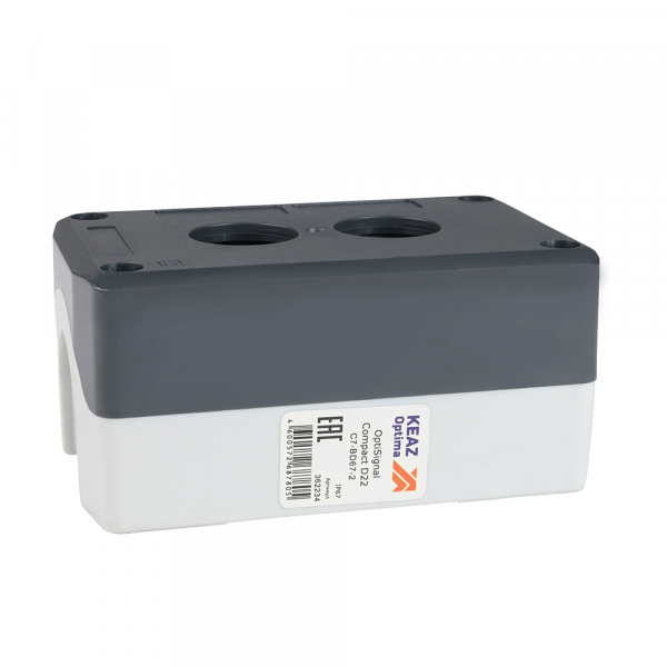 Корпус кнопочного поста OptiSignal Compact D22 С7-BD67-2 2 отв. IP67 XALD02 (кратно 1)