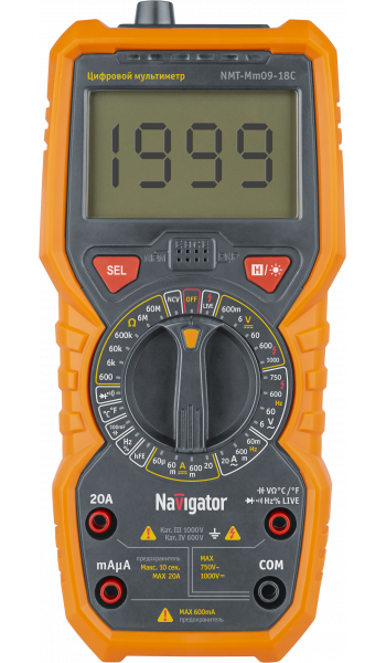 Мультиметр Navigator 93 594 NMT-Mm09-18C (18C)